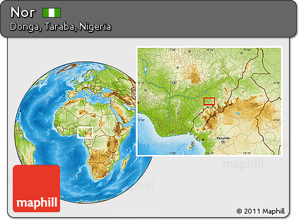 Physical Location Map of Nor