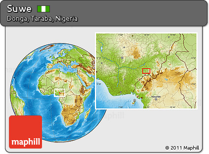 Physical Location Map of Suwe