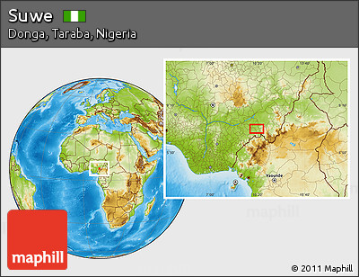 Physical Location Map of Suwe
