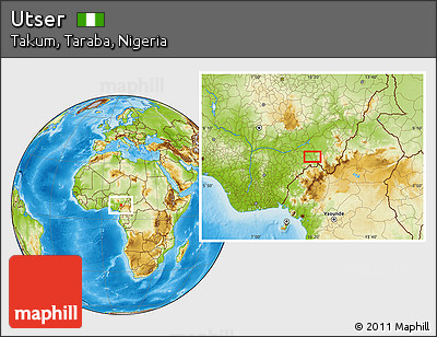 Physical Location Map of Utser