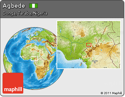 Physical Location Map of Agbede