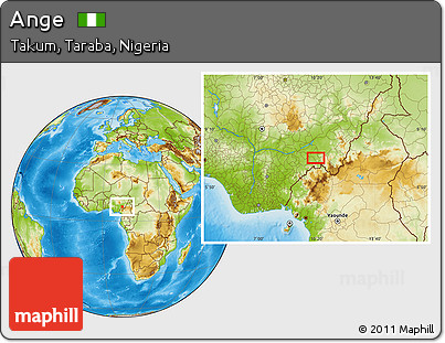 Physical Location Map of Ange
