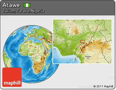 Physical Location Map of Atawe