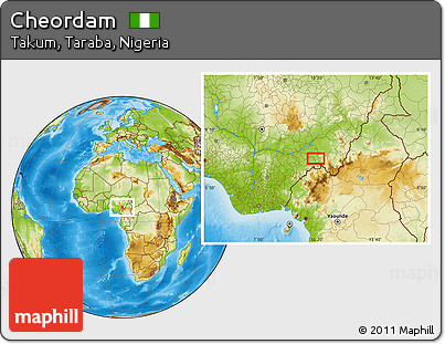 Physical Location Map of Cheordam
