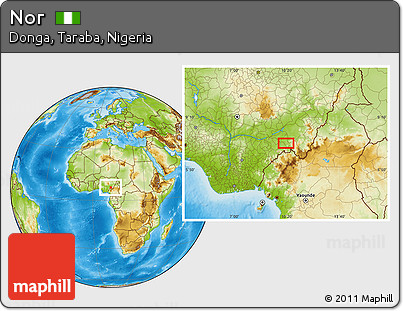 Physical Location Map of Nor