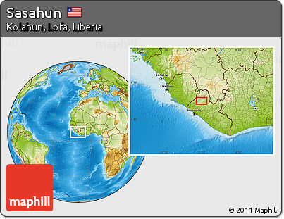 Physical Location Map of Sasahun