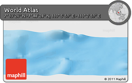 Physical Panoramic Map of the Area around 7° 30' 57" N, 110° 34' 29" E