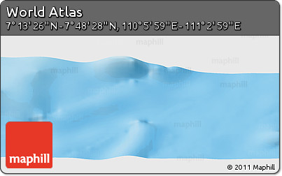 Physical Panoramic Map of the Area around 7° 30' 57" N, 110° 34' 29" E