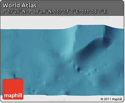 Satellite 3D Map of the Area around 7° 30' 57" N, 111° 25' 30" E