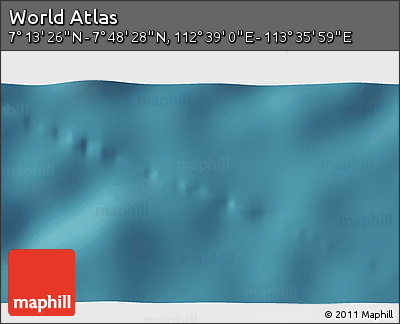 Satellite 3D Map of the Area around 7° 30' 57" N, 113° 7' 30" E