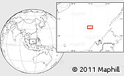 Blank Location Map of the area around 7° 30' 57" N, 113° 7' 30" E