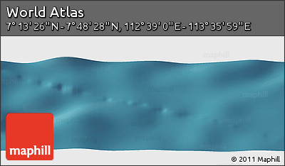 Satellite Panoramic Map of the Area around 7° 30' 57" N, 113° 7' 30" E