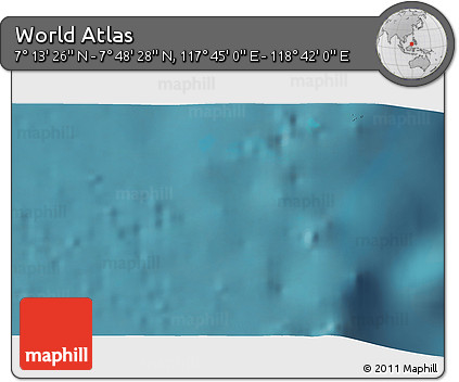 Satellite 3D Map of the Area around 7° 30' 57" N, 118° 13' 29" E