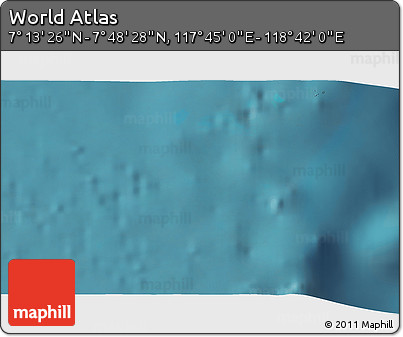 Satellite 3D Map of the Area around 7° 30' 57" N, 118° 13' 29" E