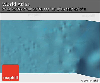 Satellite 3D Map of the Area around 7° 30' 57" N, 118° 13' 29" E