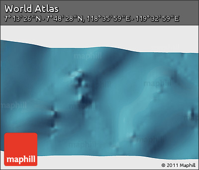 Satellite 3D Map of the Area around 7° 30' 57" N, 119° 4' 29" E