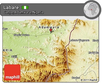 Physical 3D Map of Labare