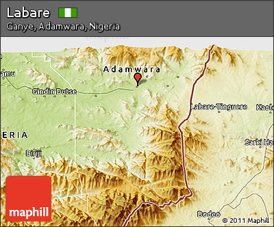 Physical 3D Map of Labare