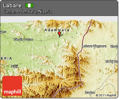 Physical 3D Map of Labare