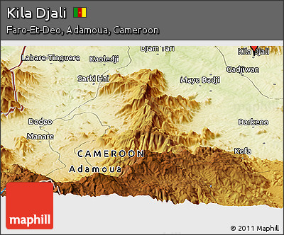 Physical Panoramic Map of Kila Djali