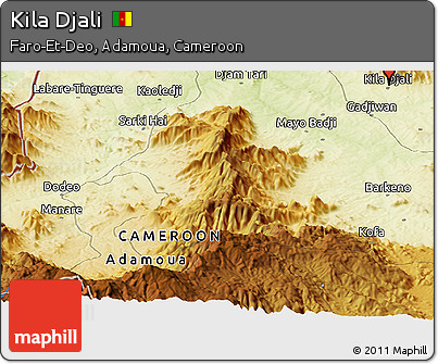 Physical Panoramic Map of Kila Djali
