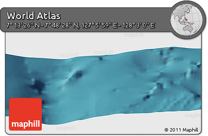 Satellite Panoramic Map of the Area around 7° 30' 57" N, 127° 34' 30" E