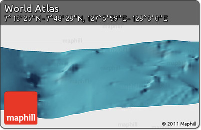 Satellite Panoramic Map of the Area around 7° 30' 57" N, 127° 34' 30" E