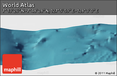 Satellite Panoramic Map of the Area around 7° 30' 57" N, 127° 34' 30" E