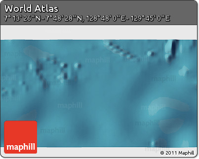 Satellite 3D Map of the Area around 7° 30' 57" N, 129° 16' 30" E