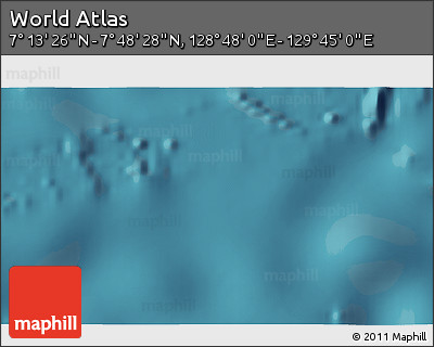 Satellite 3D Map of the Area around 7° 30' 57" N, 129° 16' 30" E