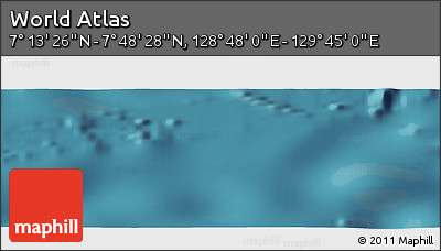 Satellite Panoramic Map of the Area around 7° 30' 57" N, 129° 16' 30" E