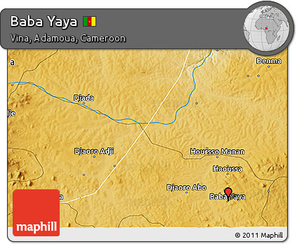Physical 3D Map of Baba Yaya
