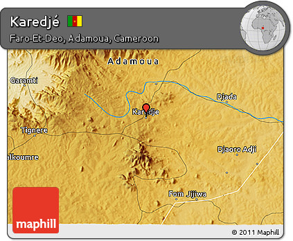 Physical 3D Map of Karedjé