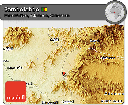 Physical 3D Map of Sambolabbo