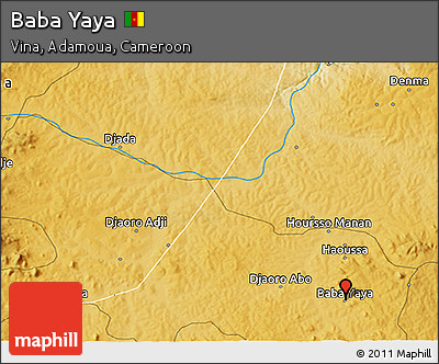 Physical 3D Map of Baba Yaya