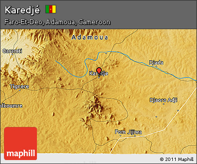 Physical 3D Map of Karedjé