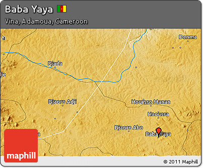 Physical 3D Map of Baba Yaya