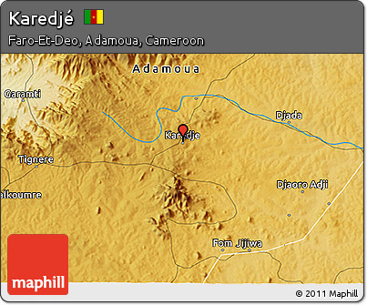 Physical 3D Map of Karedjé