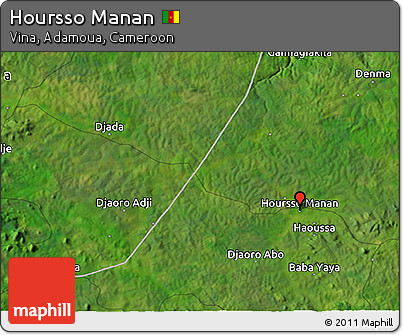 Satellite 3D Map of Hoursso Manan