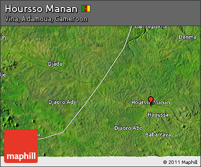 Satellite 3D Map of Hoursso Manan