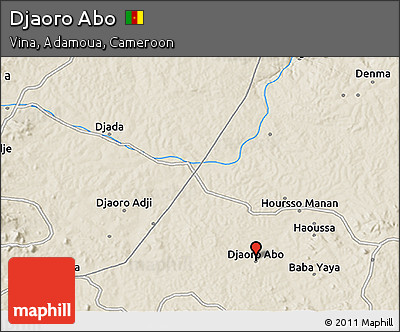 Shaded Relief 3D Map of Djaoro Abo