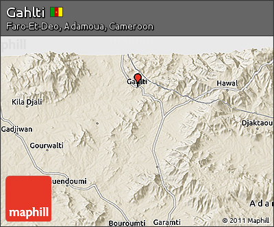 Shaded Relief 3D Map of Gahlti