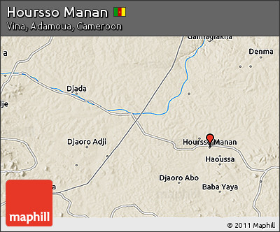 Shaded Relief 3D Map of Hoursso Manan