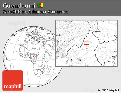 Blank Location Map of Guendoumi