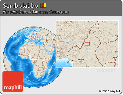 Shaded Relief Location Map of Sambolabbo