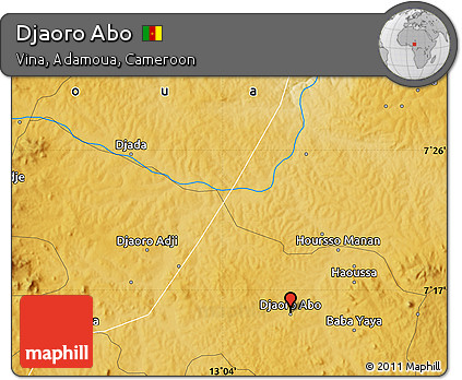 Physical Map of Djaoro Abo