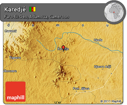 Physical Map of Karedjé