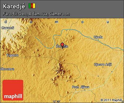 Physical Map of Karedjé