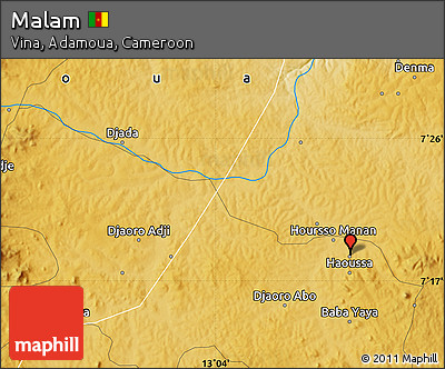 Physical Map of Malam