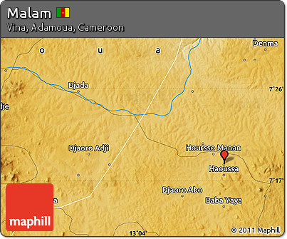 Physical Map of Malam